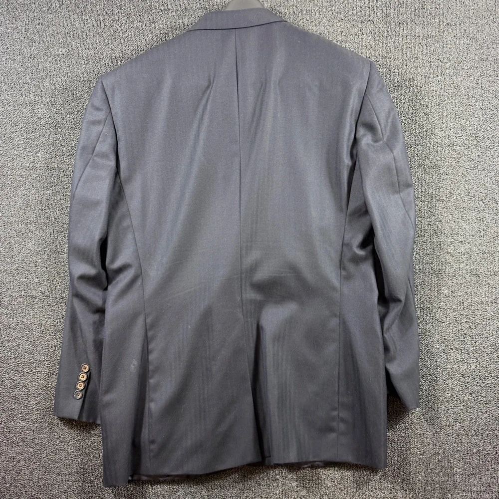 Brooks Brothers 1818 Madison 2‎ Piece Suit 44R W39x27 Gray Saxon Wool Hemmed
